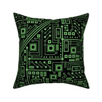 Evil Robot Circuit Board (Extra Large Green)