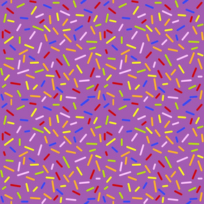 Ice Cream Sprinkles Purple - Half Size