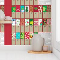 A Holiday Advent Calendar Bunting