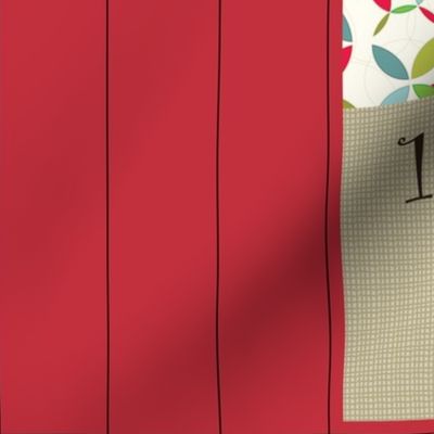 A Holiday Advent Calendar Bunting