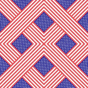 (small scale) American flag  - geometric C19BS