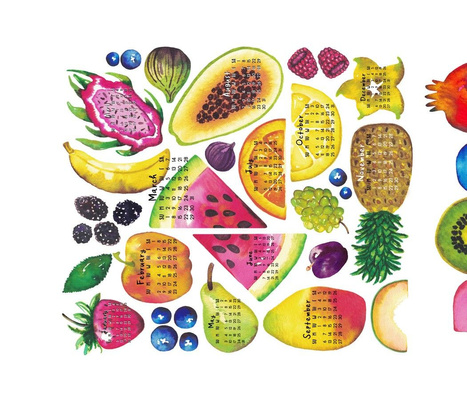 Download Delicious Watercolor Fruit 2 Designs By Zirkus Design
