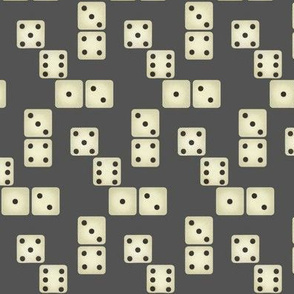 Old Games / Grey  / aged looking  dice  