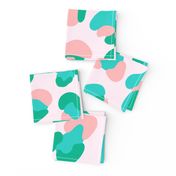 Leopard Spots Large (Minty Green and Pink)