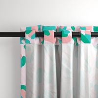 Leopard Spots Large (Minty Green and Pink)