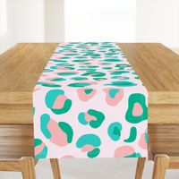 Leopard Spots Large (Minty Green and Pink)