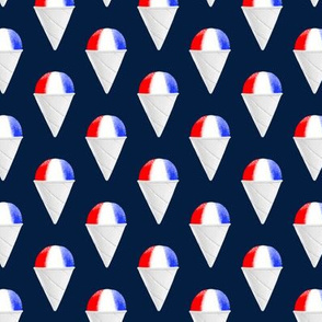 Red White and Blue snow cones - navy condensed - LAD19