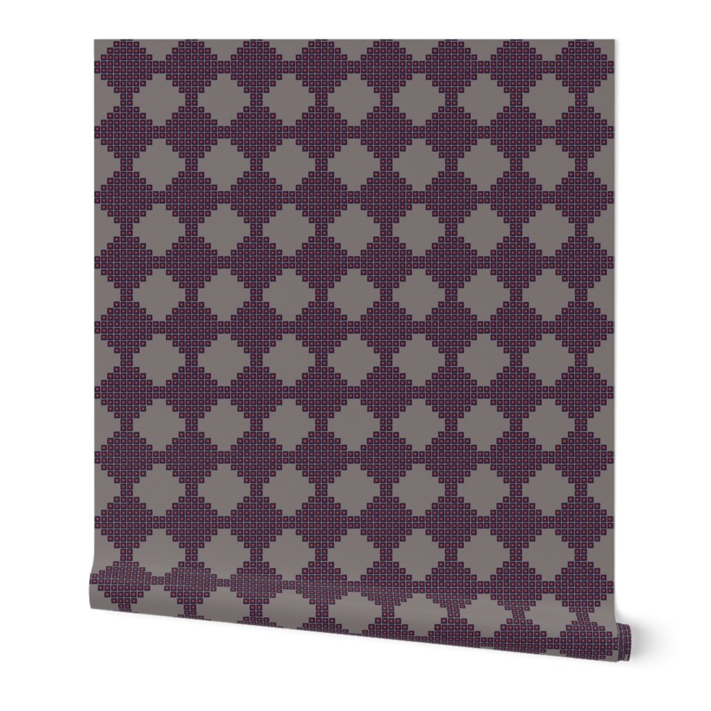 Purple AZTEC Geometric