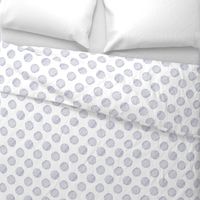 the new nautical doodle polka dot- white sweet lavender