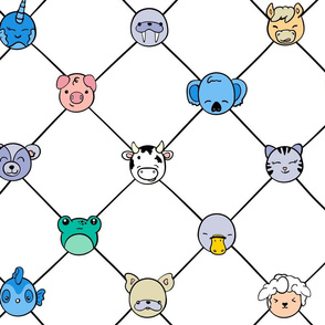 Animal Hall of Fame Grid Medium (Brights)