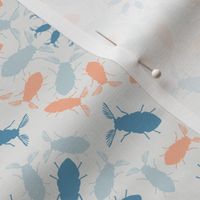 Morrocan beetle tiles soft blue and peach