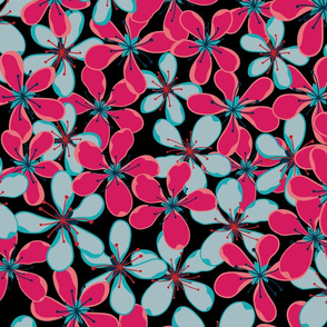 Hortensia  Hydrangea Floral pattern