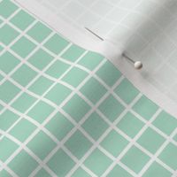 windowpane 1/2" mint green reversed