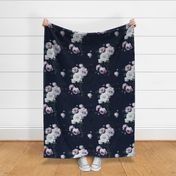 dark moody floral jumbo on navy