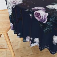 dark moody floral jumbo on navy