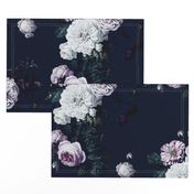 dark moody floral jumbo on navy