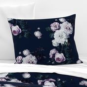 dark moody floral jumbo on navy