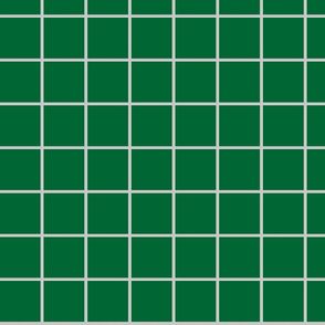 1 inch green with gray grid