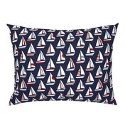 Sailboats Red White Blue