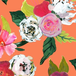 Painted Rose Garden // Persimmon