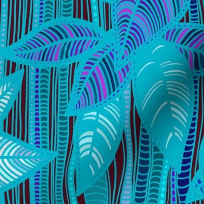 Foliage - Turquoise Bamboo - Design Challenge