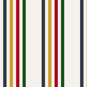 camp blanket, 3/4-inch stripes lengthwise