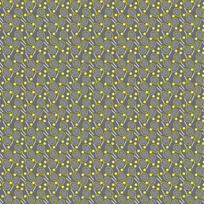 Tennis - Grey and Yellow - Small