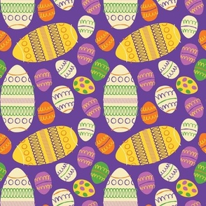 Easter Eggs ~ on Purple