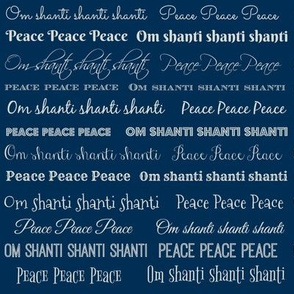 Om Shanti, Peace-Navy and Gray