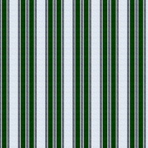 wavy stripes - green white on gray and navy