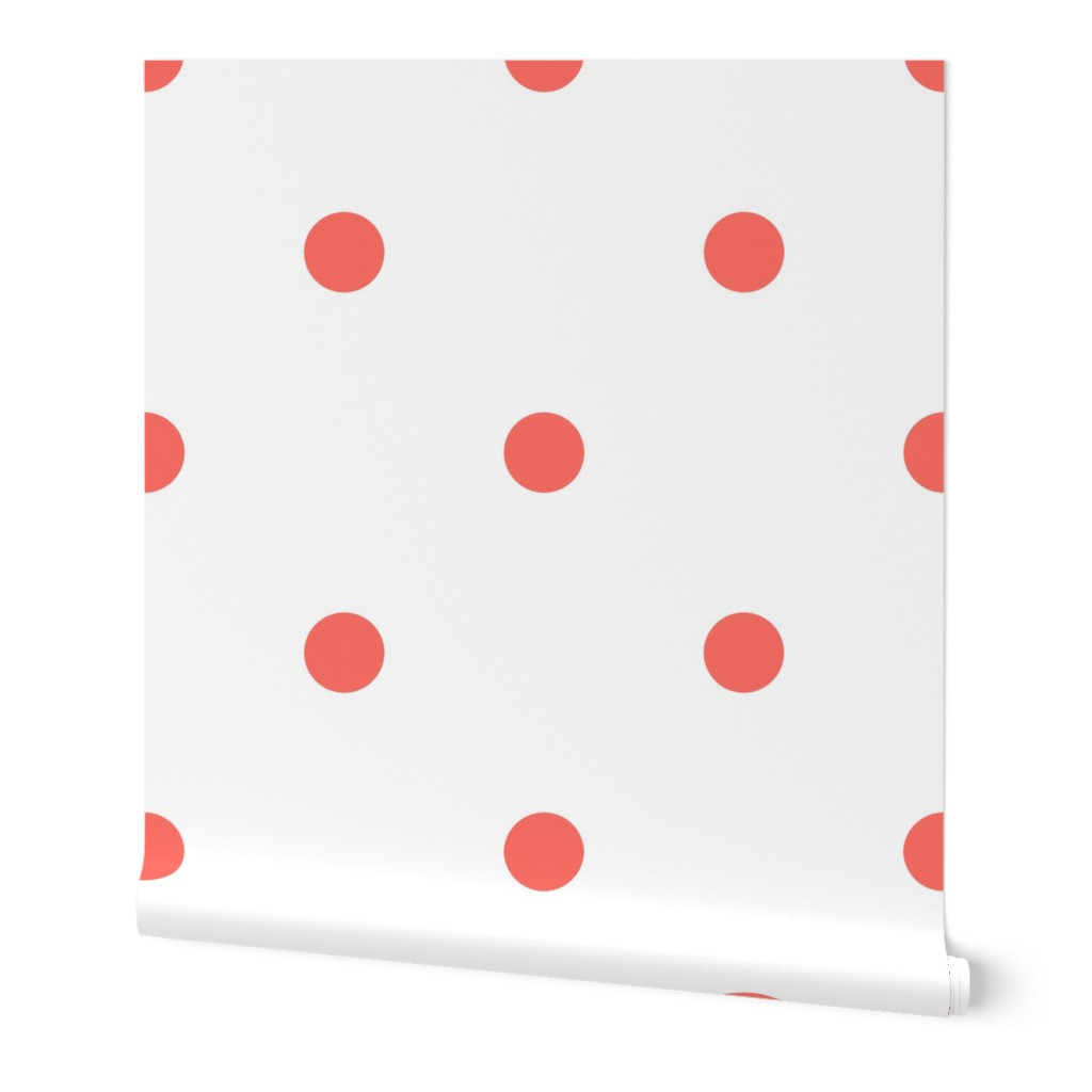 Polka Dotties // Living Coral 