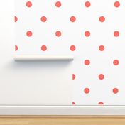 Polka Dotties // Living Coral 