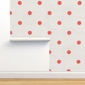 Polka Dotties // Living Coral 