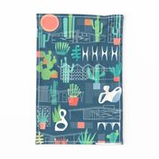 Desert Modernism Tea Towel