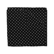 Polka Dotties // White on Black