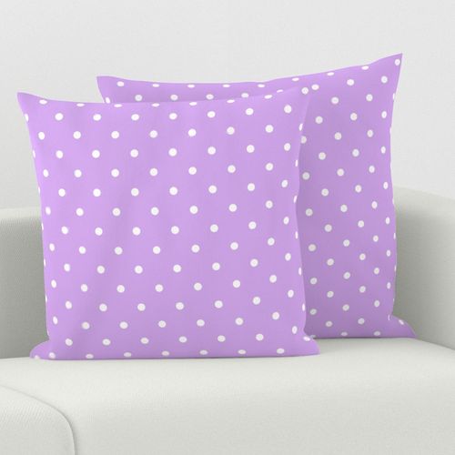 Polka Dotties // White on Lavender 