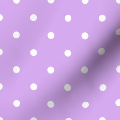 Polka Dotties // White on Lavender 