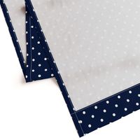 Polka Dotties // White on Navy