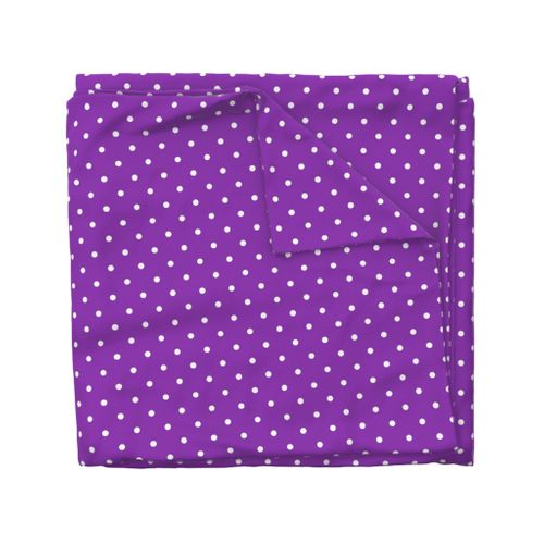 Polka Dotties // White on Vibrant Purple