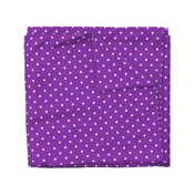 Polka Dotties // White on Vibrant Purple