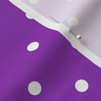 Polka Dotties // White on Vibrant Purple