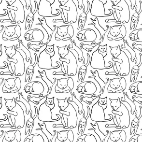 Cat Line Drawings