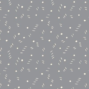 dash & dots - gray