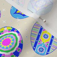 Pretty Pysanky on Eggshell