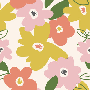 Simple Florals in Vintage Sunset