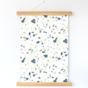 terrazzo navy green