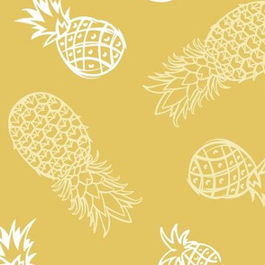 Beige pineapples pattern