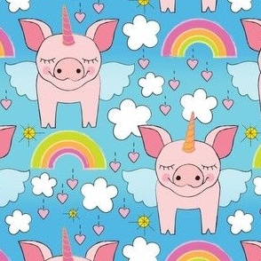 unicorn pigs-and-rainbows