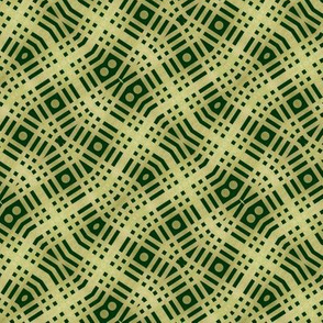 Antique Deco: Wibble Wobble Plaid  