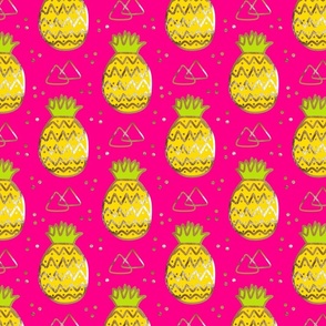 Hot Pink Pineapple Fiesta
